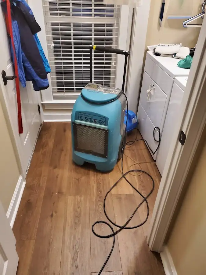 Commercial dehumidifier deployed for Flood Damage Cleanup in Glastonbury